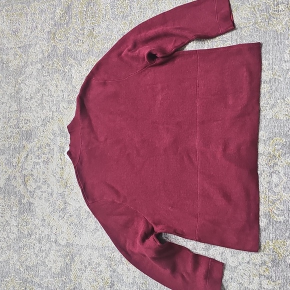 NWT Poetry Jacket Double Knit Organic Cotton 16 Cardigan Button Up Maroon Red - Picture 7 of 7
